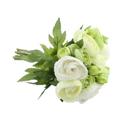 Location bouquet de renoncule white/green