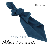 Serviette en tissus - Bleu canard