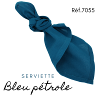 Serviette en tissus - Bleu Pétrole