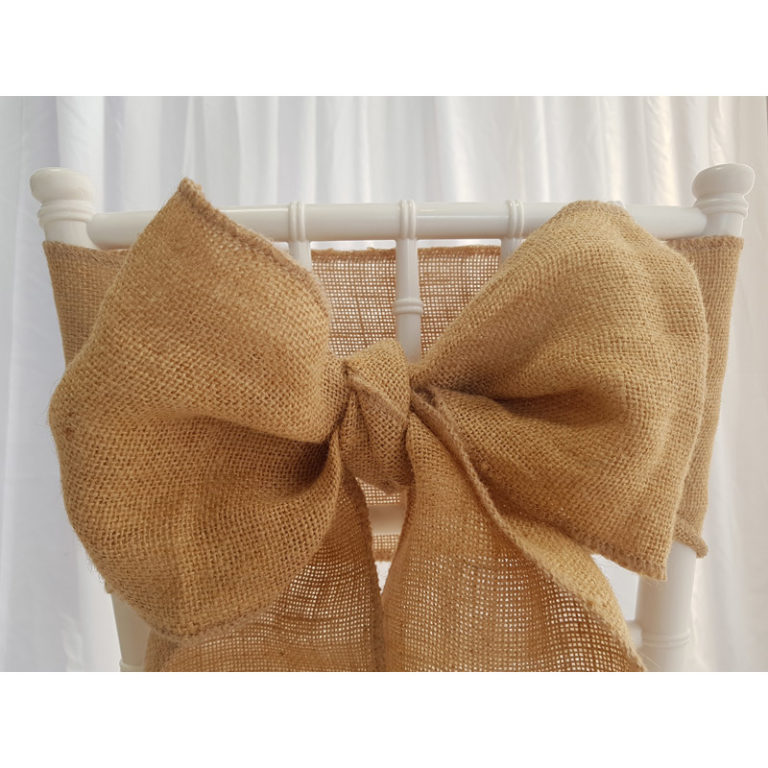 20 Mini Nœuds En Toile De Jute Beige - Déco Rustique Noël, Mariage, Scrapbooking