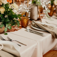 Nappe rectangle tissus 150*240cm  - Beige