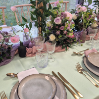 Nappe carrée en tissus 270*270cm -VERT EAU