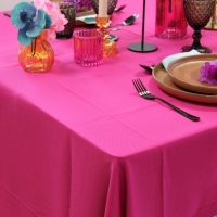 Nappe rectangle en tissus 150*240cm - Fushia