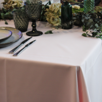 Nappe rectangle en tissus 150*240cm - Rose pale