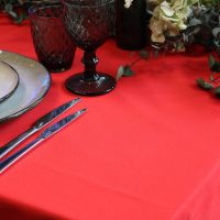 Nappe carré en tissus 240*240cm -ROUGE