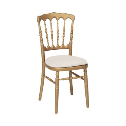 Location chaise Napoléon dorée
