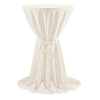 Housse en tissus Prestige IVOIRE D80cm- Pour mange-debout