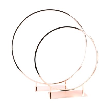 Location cercle centre de table - Gold/rose D60cm