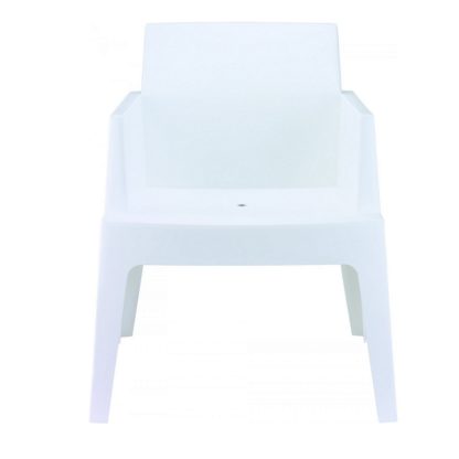 Location fauteuil lounge Box - Blanc
