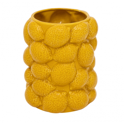 Vase Citron "Limone" jaune H18cm