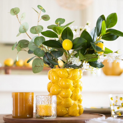 Vase Citron "Limone" jaune H18cm