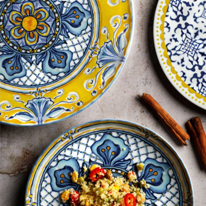 Assiette plate Dolce Vita en porcelaine D20cm
