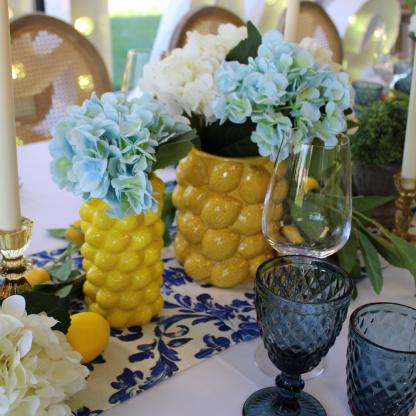 Vase Citron "Limone" jaune H18cm