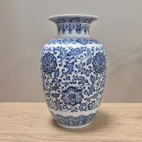 Vase bleu à motifs - Dolce Vita