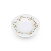 Assiette creuse Rétro bord fleurs ROSALIE D23.5cm