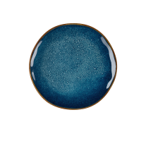 Assiette plate BLEU INDIGO D21cm