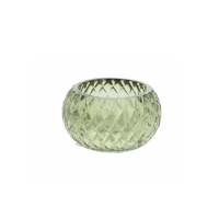 Bougeoir CHLOE vert sauge (Ø7,5x4cm)