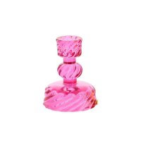 Bougeoir NILO framboise (Ø8x10cm)