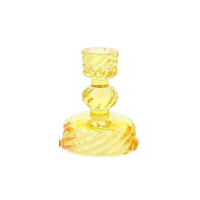 Bougeoir NILO jaune (Ø8x10cm)