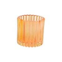 Photophore MIRA orange (Ø7,5x7,5cm)