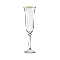 Flûte à champagne LYSE -liseret Or 19cl