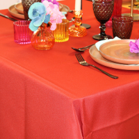 Nappe rectangle en tissus- 180*300cm -TERRACOTTA