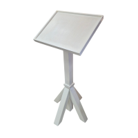 Pupitre en bois blanc- BOHO (design carré)