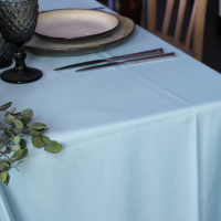 Nappe ronde en tissus D290cm - BLEU CIEL