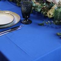 Nappe carrée en tissus 270*270-BLEU ROI