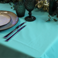 Nappe carrée en tissus 270*270cm -TURQUOISE