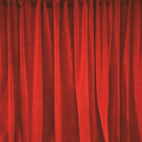 Rideau en velours ROUGE-4*3M (avec oeillet)