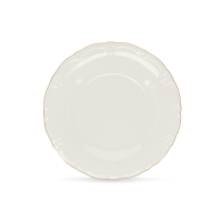 Assiette plate rétro bords dorés -LOUISE D27.5cm