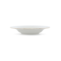 Assiette creuse rétro bords dorés -LOUISE D23.5cm