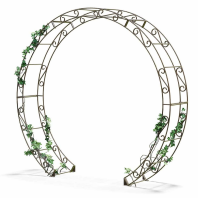 Arche ronde PORTE DE LUNE en fer forgé D230cm
