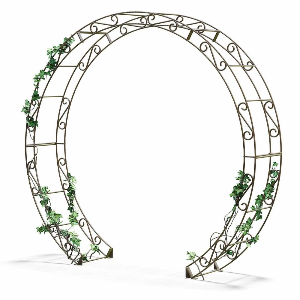 Arche ronde PORTE DE LUNE en fer forgé D230cm