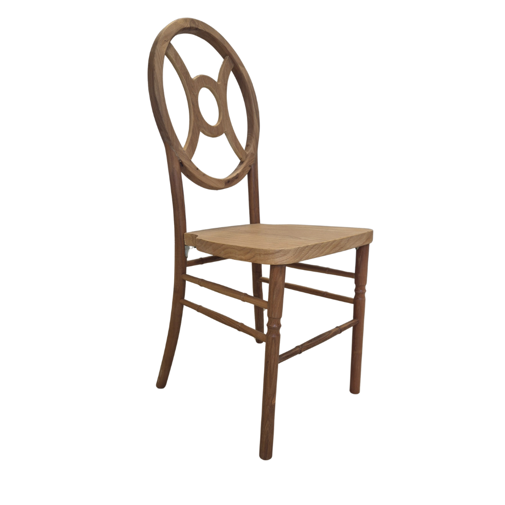 Chaise Médaillon en bois WENDY